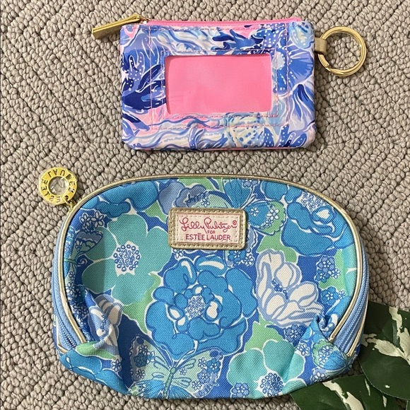 Lilly Pulitzer Handbags - Lilly Pulitzer Cosmetic Bag And Key Bag Holder
